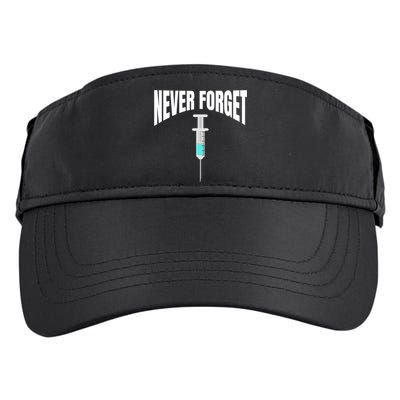 No Vaccine Date Never Forget Gift Adult Drive Performance Visor