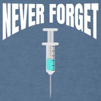 No Vaccine Date Never Forget Gift Garment-Dyed Sweatshirt