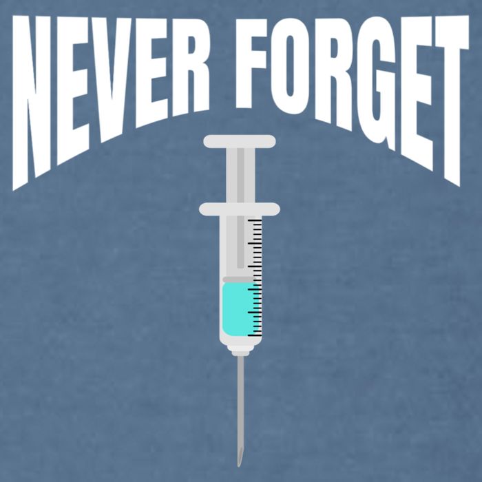 No Vaccine Date Never Forget Gift Garment-Dyed Sweatshirt