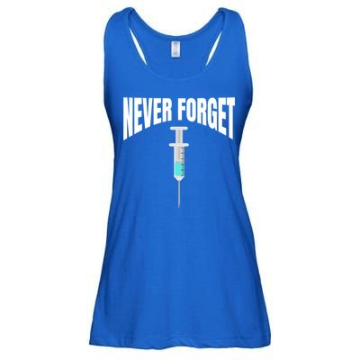 No Vaccine Date Never Forget Gift Ladies Essential Flowy Tank