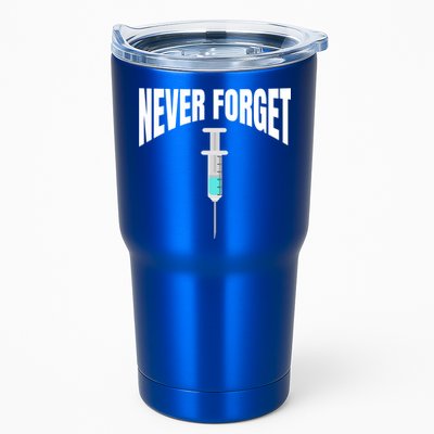 No Vaccine Date Never Forget Gift Tumbler