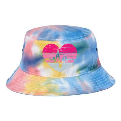 Nurse Valentines Day Heart Stethoscope Love Nursing Tie Dye Newport Bucket Hat