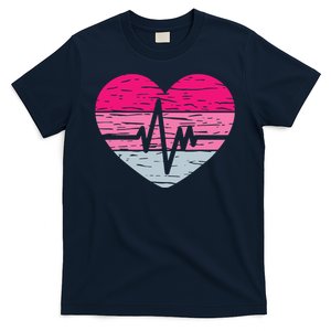 Nurse Valentines Day Heart Stethoscope Love Nursing T-Shirt