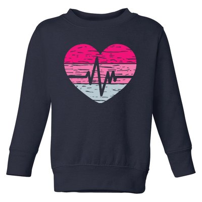 Nurse Valentines Day Heart Stethoscope Love Nursing Toddler Sweatshirt