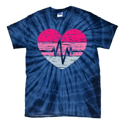 Nurse Valentines Day Heart Stethoscope Love Nursing Tie-Dye T-Shirt