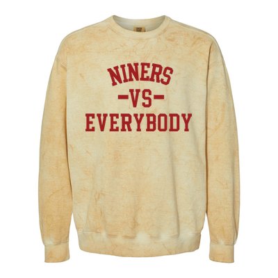 Niners Vs Everybody Colorblast Crewneck Sweatshirt