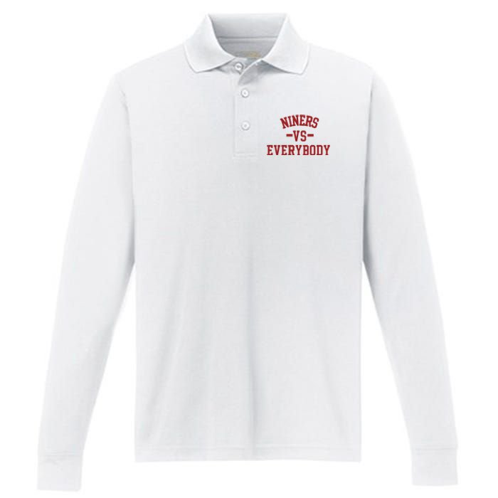 Niners Vs Everybody Performance Long Sleeve Polo