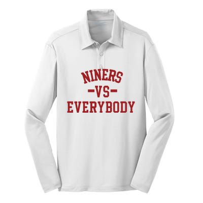 Niners Vs Everybody Silk Touch Performance Long Sleeve Polo