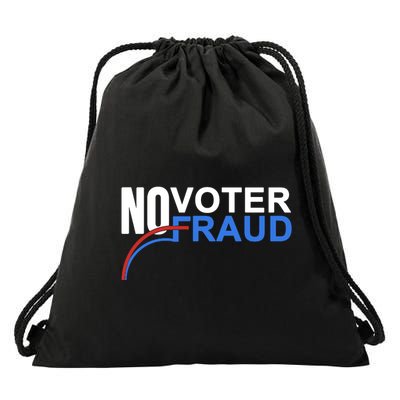 No Voter Fraud Election Drawstring Bag