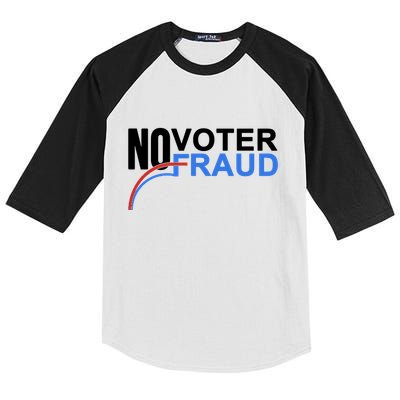 No Voter Fraud Election Kids Colorblock Raglan Jersey