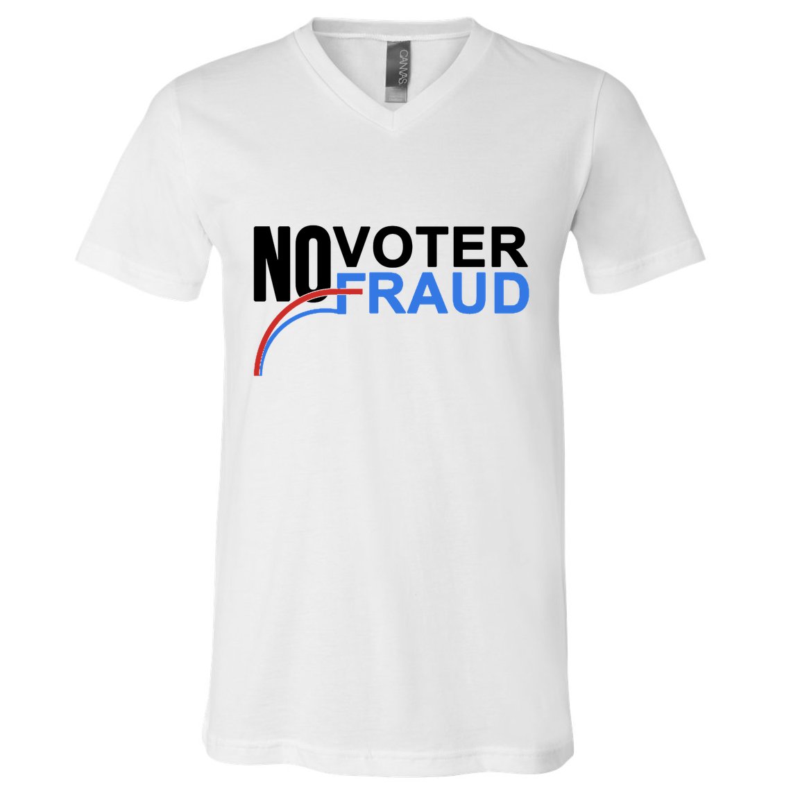 No Voter Fraud Election V-Neck T-Shirt