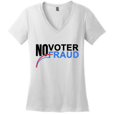 No Voter Fraud Election Women's V-Neck T-Shirt