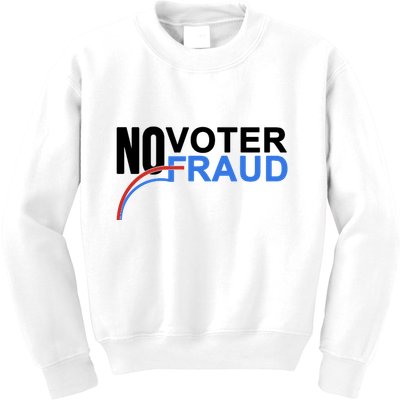 No Voter Fraud Election Kids Sweatshirt