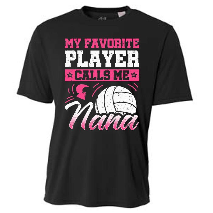 Nana Volleyball Fan Player Grandmother Team Sport Spiker Cooling Performance Crew T-Shirt