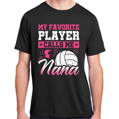 Nana Volleyball Fan Player Grandmother Team Sport Spiker Adult ChromaSoft Performance T-Shirt