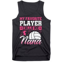 Nana Volleyball Fan Player Grandmother Team Sport Spiker Tank Top