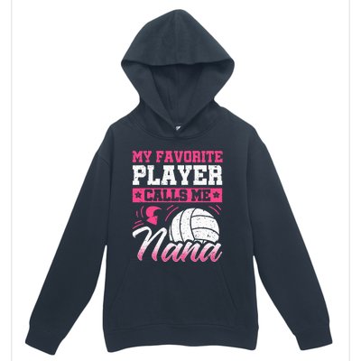 Nana Volleyball Fan Player Grandmother Team Sport Spiker Urban Pullover Hoodie