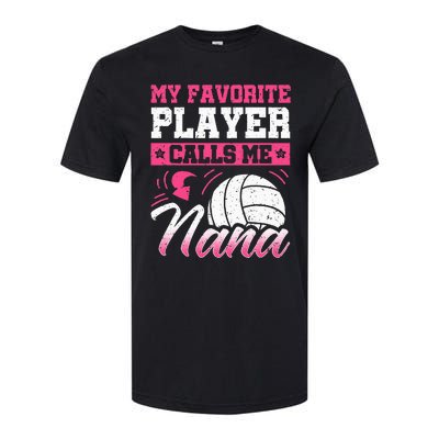 Nana Volleyball Fan Player Grandmother Team Sport Spiker Softstyle CVC T-Shirt