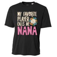 Nana Volleyball Fan Grandmother Team Sport Spiker Cooling Performance Crew T-Shirt