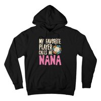 Nana Volleyball Fan Grandmother Team Sport Spiker Hoodie