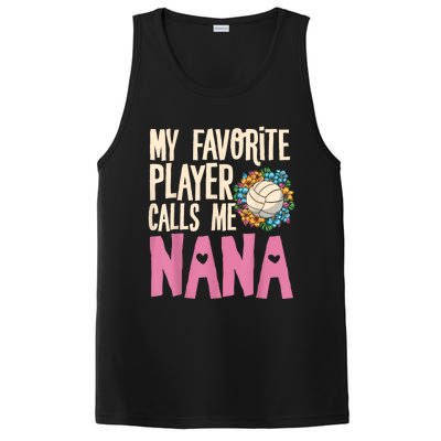 Nana Volleyball Fan Grandmother Team Sport Spiker PosiCharge Competitor Tank