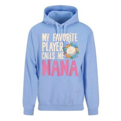 Nana Volleyball Fan Grandmother Team Sport Spiker Unisex Surf Hoodie