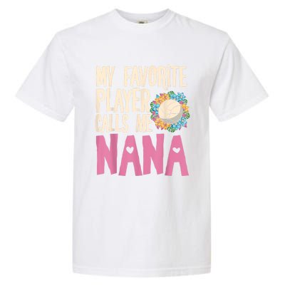 Nana Volleyball Fan Grandmother Team Sport Spiker Garment-Dyed Heavyweight T-Shirt