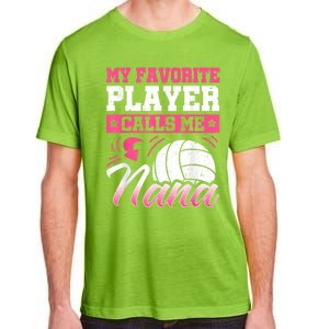 Nana Volleyball Fan Grandmother Team Sport Spiker Adult ChromaSoft Performance T-Shirt