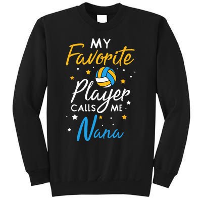 Nana Volleyball Fan Player Team Sport Grandmother Spiker Sweatshirt