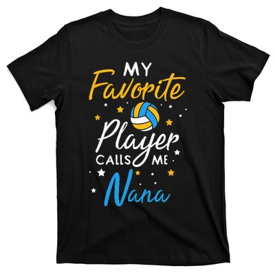 Nana Volleyball Fan Player Team Sport Grandmother Spiker T-Shirt