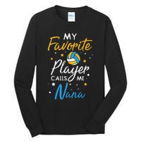 Nana Volleyball Fan Player Team Sport Grandmother Spiker Tall Long Sleeve T-Shirt