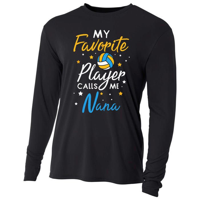 Nana Volleyball Fan Player Team Sport Grandmother Spiker Cooling Performance Long Sleeve Crew