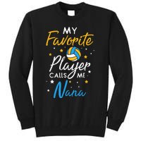 Nana Volleyball Fan Player Team Sport Grandmother Spiker Tall Sweatshirt