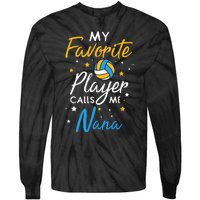 Nana Volleyball Fan Player Team Sport Grandmother Spiker Tie-Dye Long Sleeve Shirt