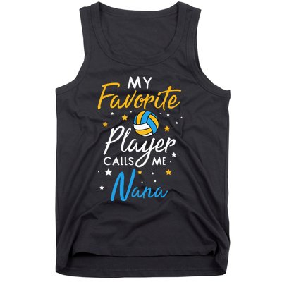 Nana Volleyball Fan Player Team Sport Grandmother Spiker Tank Top