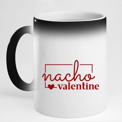 Nacho Valentine Funny Gift 11oz Black Color Changing Mug