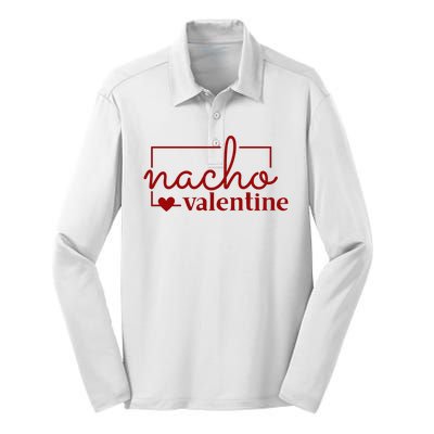 Nacho Valentine Funny Gift Silk Touch Performance Long Sleeve Polo