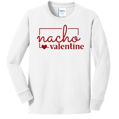 Nacho Valentine Funny Gift Kids Long Sleeve Shirt