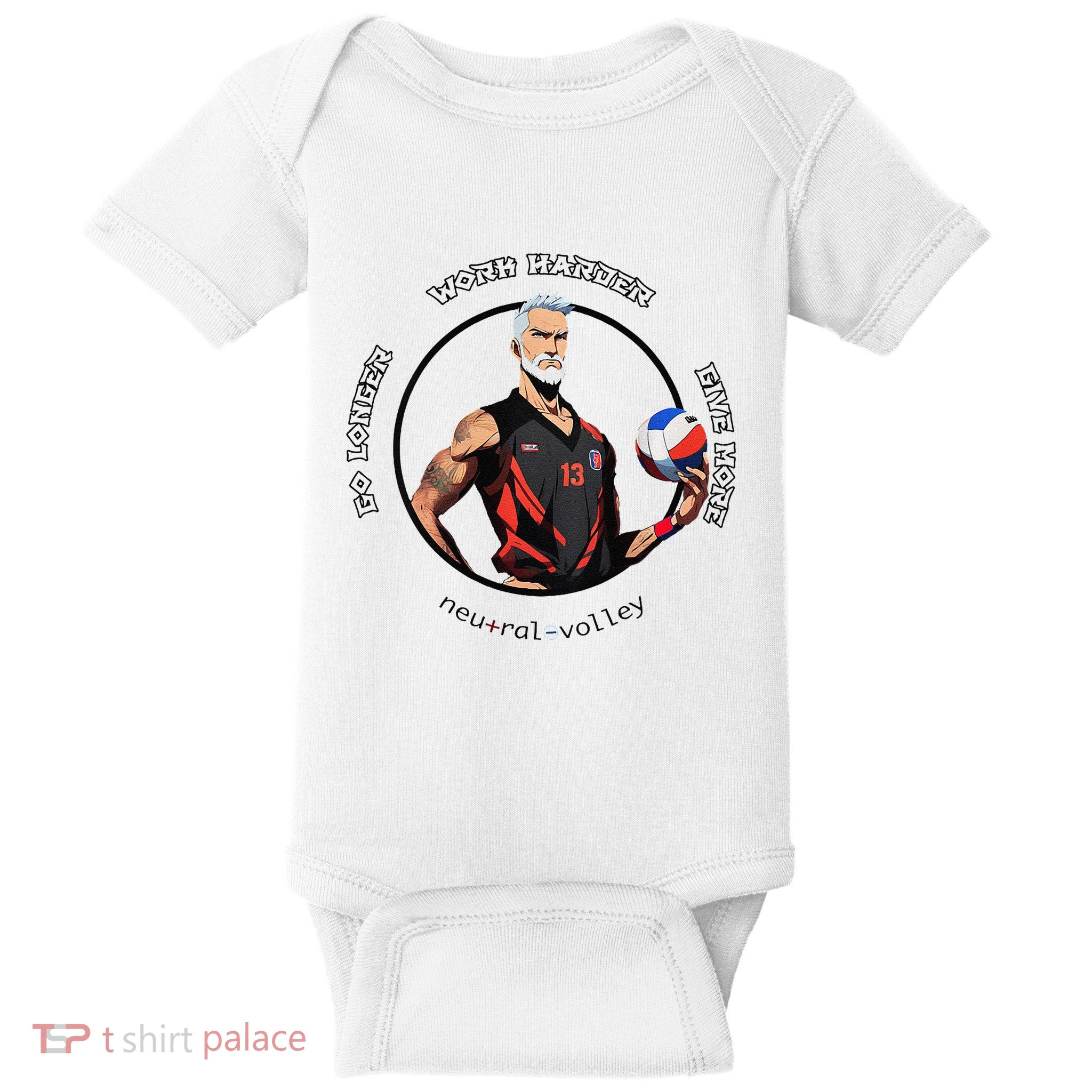 Neutral Volley Go Longer Volleyball Baby Bodysuit