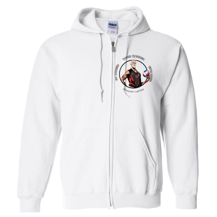 Neutral Volley Go Longer Volleyball Full Zip Hoodie