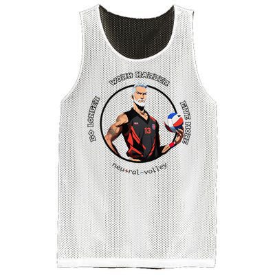 Neutral Volley Go Longer Volleyball Mesh Reversible Basketball Jersey Tank