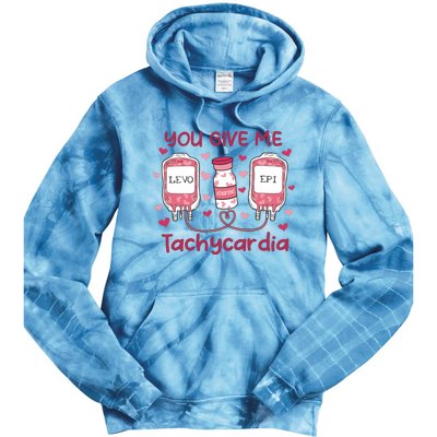 Nurse Valentine Icu Nurse Tie Dye Hoodie