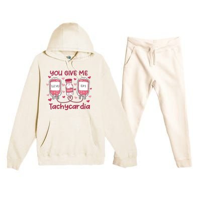 Nurse Valentine Icu Nurse Premium Hooded Sweatsuit Set