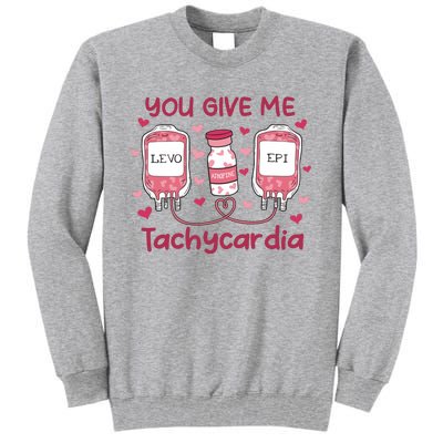 Nurse Valentine Icu Nurse Tall Sweatshirt