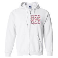 Nurse Valentine Icu Nurse Full Zip Hoodie