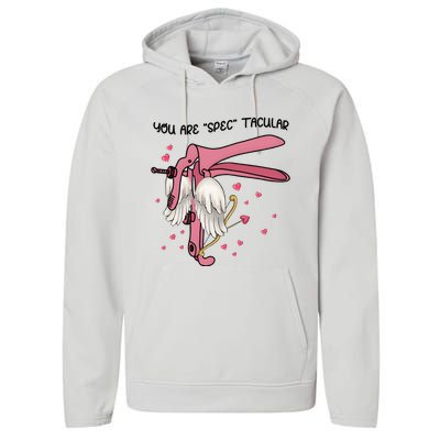 Nurse Valentine Labor And Delivery Nurse Performance Fleece Hoodie