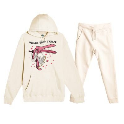 Nurse Valentine Labor And Delivery Nurse Premium Hooded Sweatsuit Set