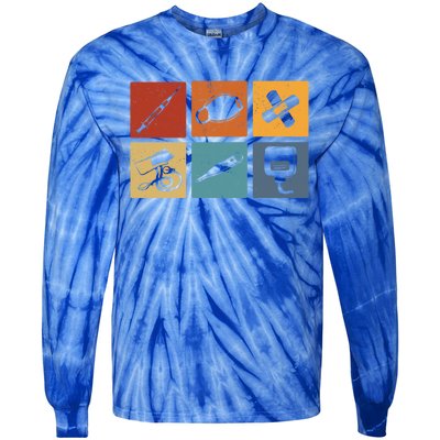 Nursing Vintage Medical Nurse Gift Tie-Dye Long Sleeve Shirt