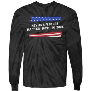 Nevada Voters Matter Most In 2024 Tie-Dye Long Sleeve Shirt