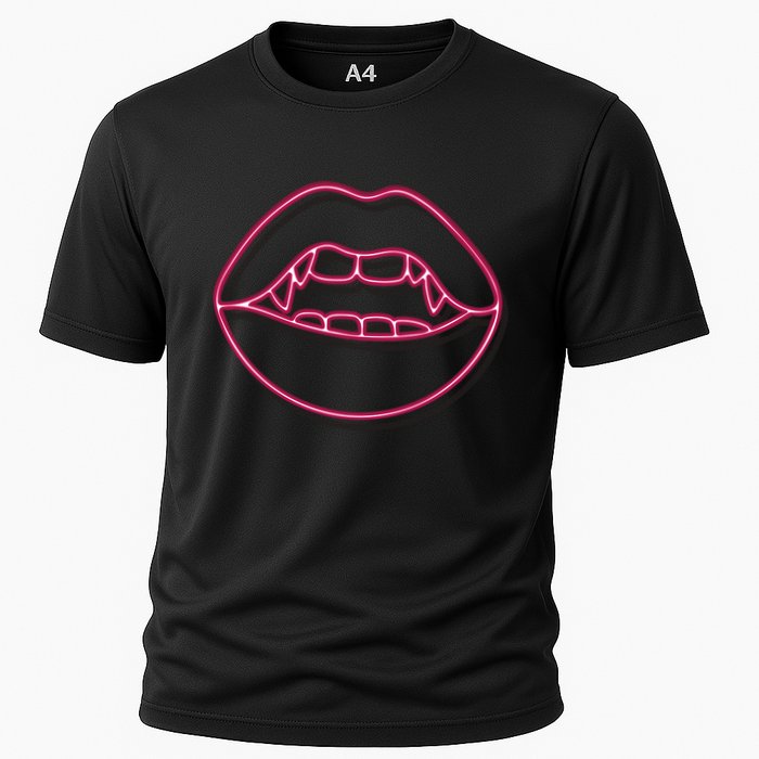 Neon Vampire Mouth Cooling Performance Crew T-Shirt